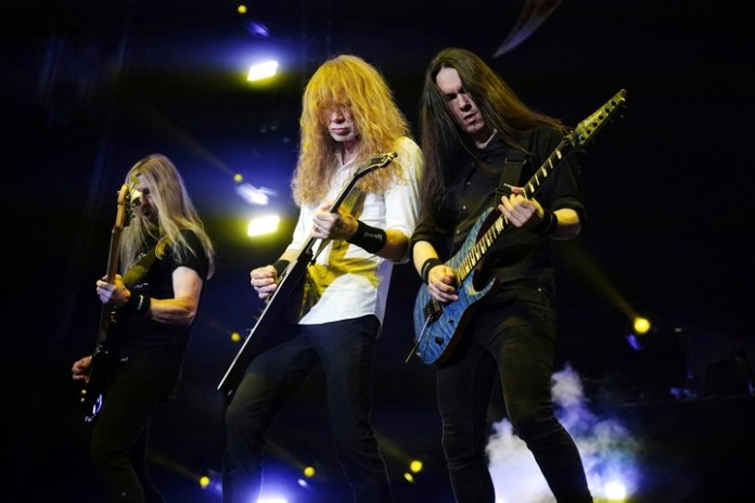 “Megadeth, Megadeth, Aguante Megadeth”, el hit del público, que sonó cada dos por tres. Foto Emmanuel Fernández