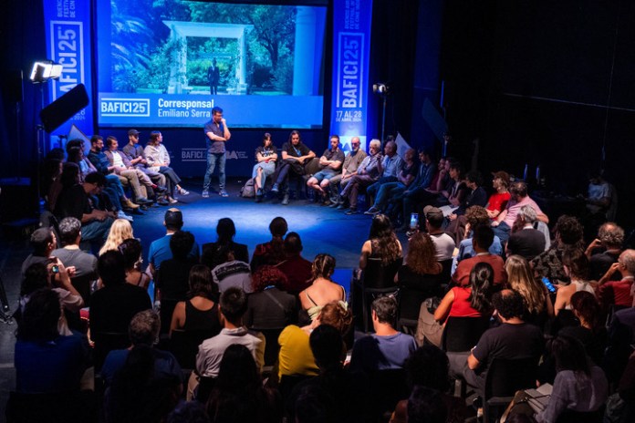 El encuentro de cineastas fue moderado por el director del Bafici, Javier Porta Fouz, en el CC San Martín.