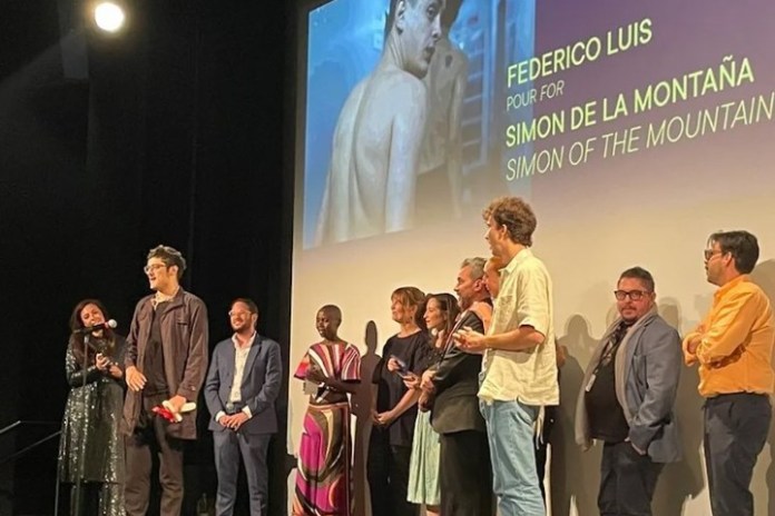 Otra imagen de la ceremonia en Cannes.
