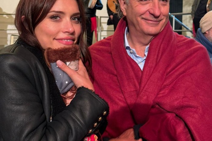 Eva de Dominici y Andy García, durante el rodaje de "Under the Stars", en Roma. 
