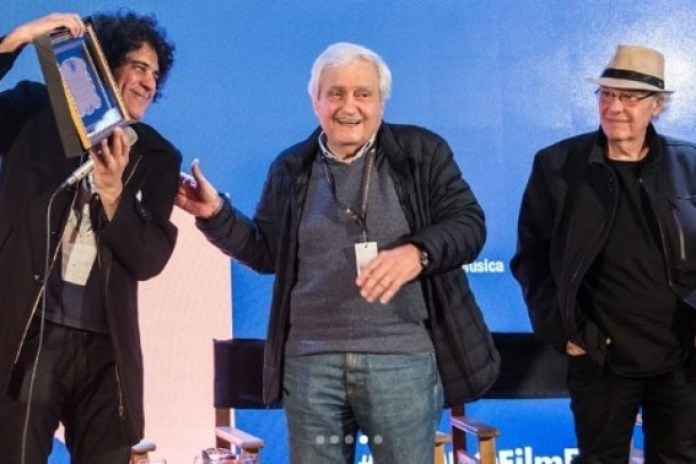 Luis María Serra en 2019, cuando el INAMU le entregó una distinción.por su destacada trayectoria. Foto de prensa