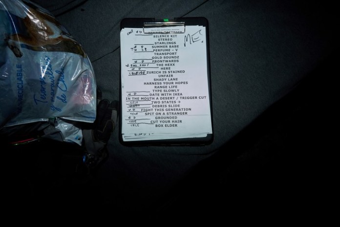 Lista de temas de Pavement. Foto de prensa gentileza Patricio Colombo.