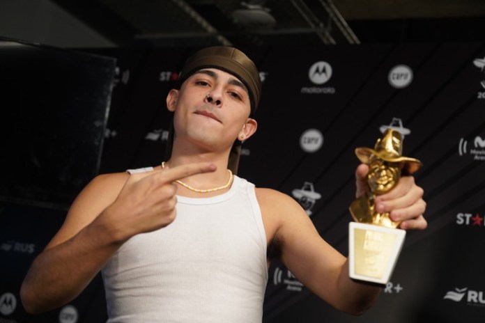 Trueno, ganador del Gardel Oro de 2023. Foto: Martin Bonetto.
