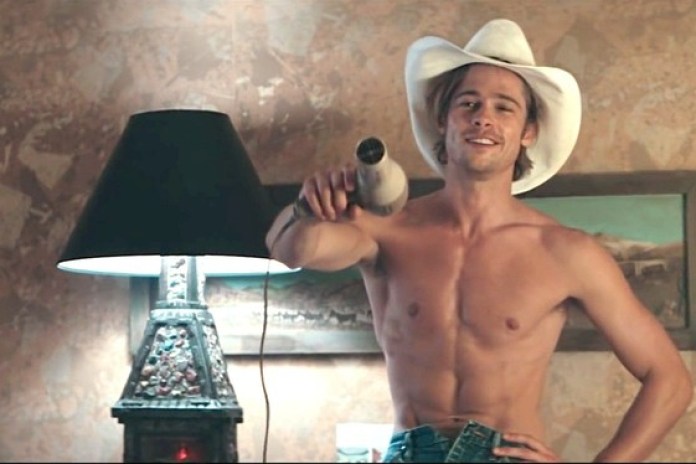 Brad Pitt en "Thelma & Louise", en el papel que le "robó" a George Clooney. Foto Archivo Clarín