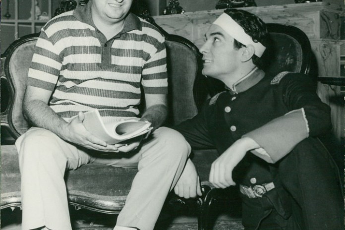 Borda y Alfredo Alcón. uno de los tantos grandes de la Argentina con quien compartió horas de trabajo.