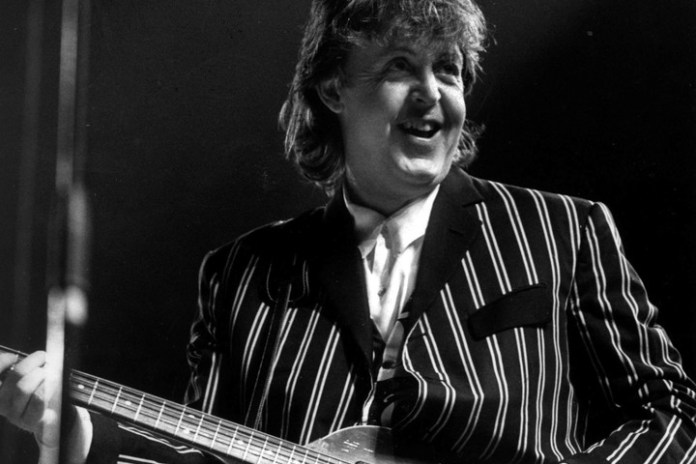 Paul McCartney en diciembre de 1993, su primera visita al país. 