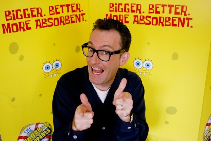Tom Kenny, la voz detrás del Bob Esponja original, en inglés. Foto: AP