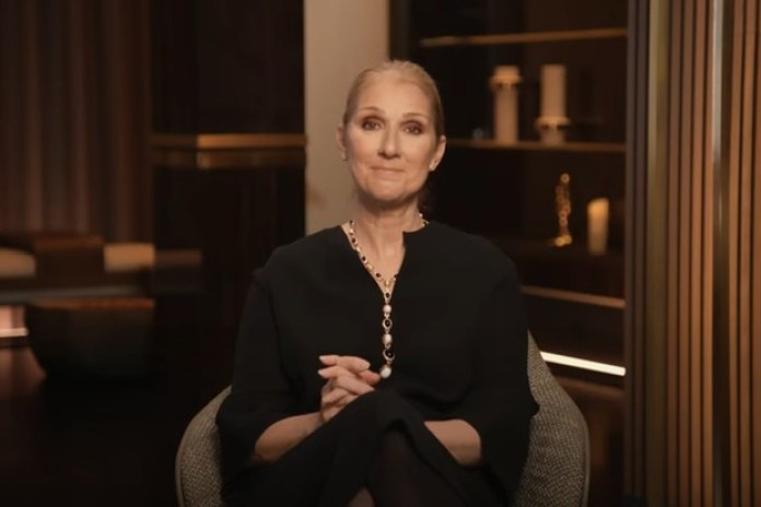 Céline Dion en su canal de YouTube, el día que contó a sus fans los detalles de su problema de salud.