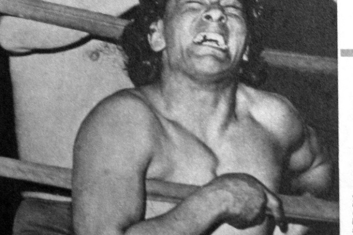 Martín Karadagian, el campeón del mundo, como se promocionaba en "Titanes en el ring".