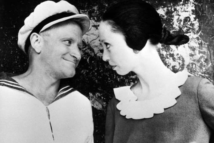 Shelley Duvall con Robin Williams en "Popeye". Foto: AFP