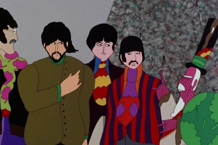 Los Beatles, en el filme de 1968 "Yellow Submarine".