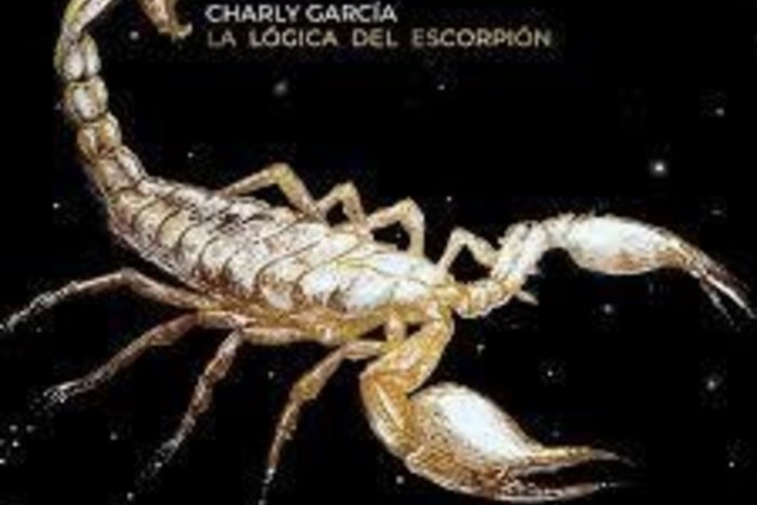 La tapa del disco "La lógica del escorpión", de Charly García.
