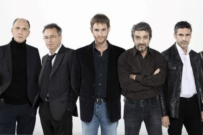 Zylberberg, Grandinetti, Martínez, Darín, Sbaraglia, Cortese, y en el medio, Szifron.