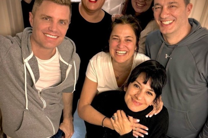 El actual equipo de "El club del Moro" (La 100), con Del Moro a la cabeza.