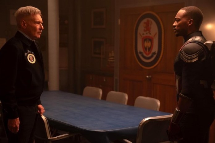 El Presidente y el Capitán América. La película estrena el 13 de febrero de 2025 en la Argentina. Foto Disney 