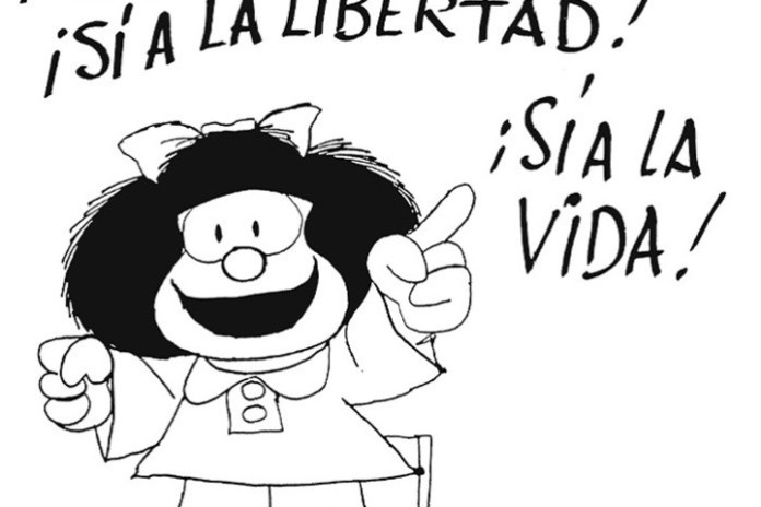 Mafalda siempre estuvo del lado bueno de la vida. Foto: Editorial de la Flor