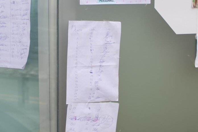 La organización de los fans de Cris en la equina de Humboldt y Cabrera.