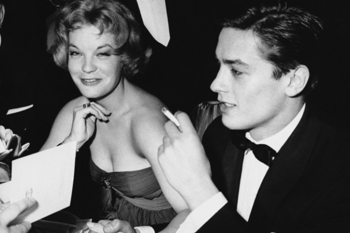 Romy Schneider y Alain Delon, viejos tiempos. AP