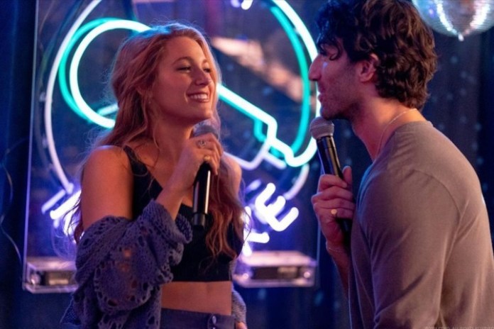 Lively junto al actor y director Justin Baldoni.