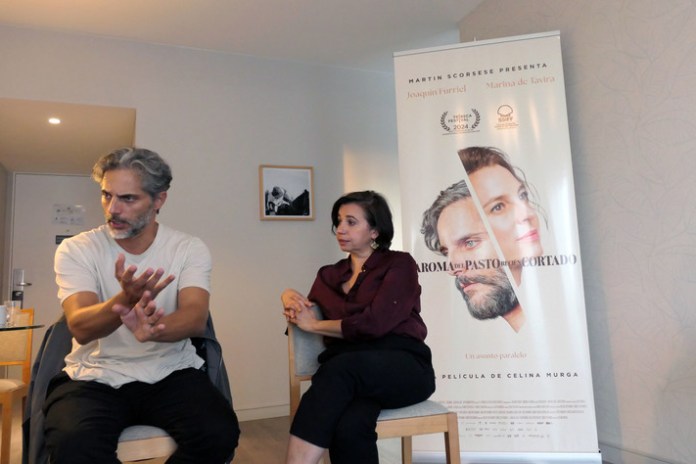 Celina Murga y Joaquín Furriel se lamentan por el momento actual del cine en Argentina, "pero al mismo tiempo eso nos está uniendo", dicen. Foto: Enrique GM