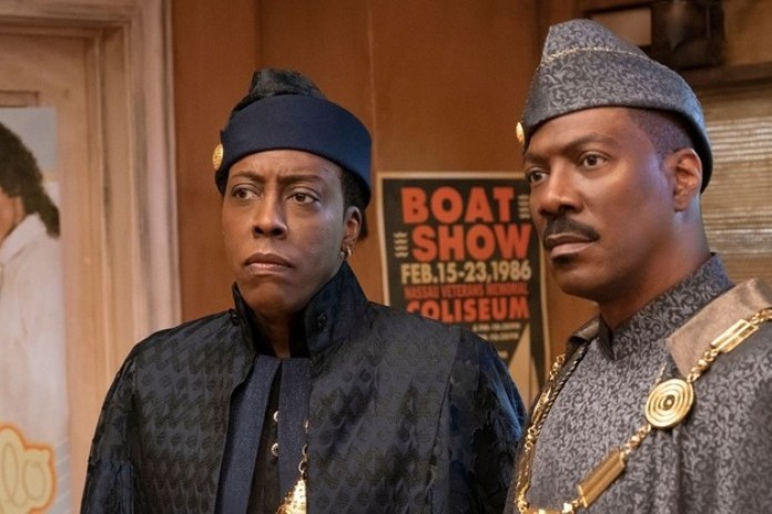 Eddie Murphy en la insufrible "Un príncipe en Nueva York 2", junto a Arsenio Hall.