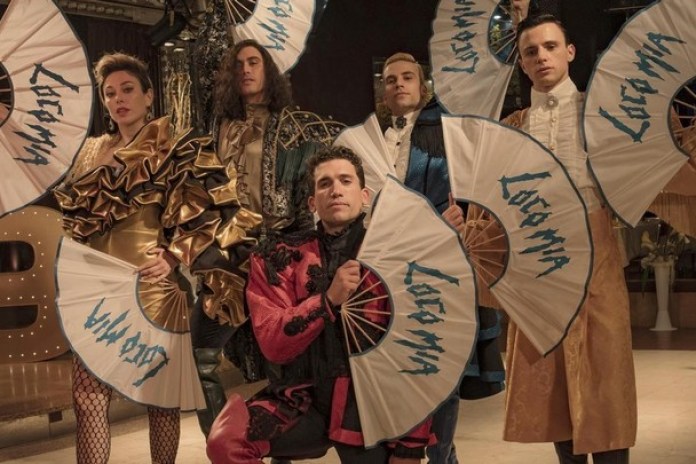 Los "miembros originales" de Locomía, recreados en la ficción. Fotos Netflix