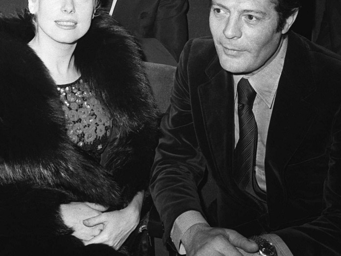 Con Catherine Deneuve, por 1972.