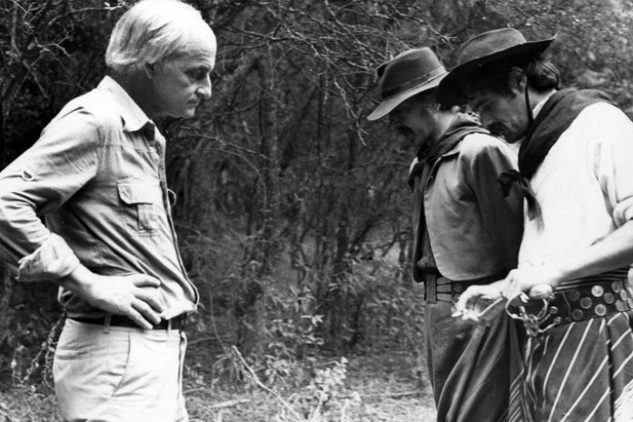 En el rodaje de "Don Segundo Sombra" (1969).
