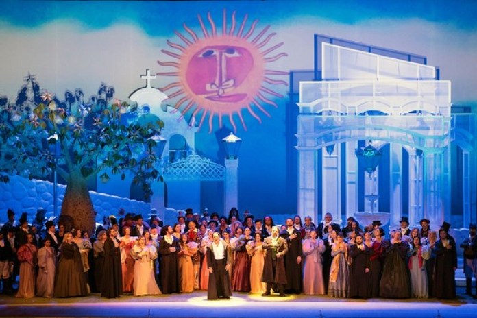 La puesta de "Aurora". Foto de prensa gentileza Teatro Colón/ Arnaldo Colombaroli