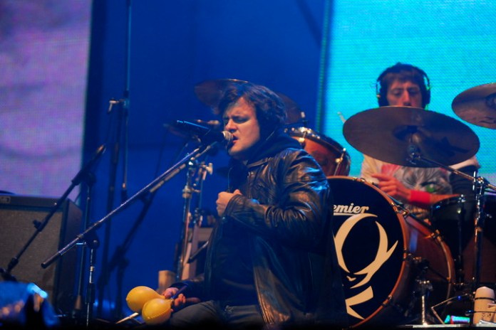 Los Piojos durante su último show en River. Ahora volverán pero al estadio Unico de La Plata. Foto: Martín Bonetto.